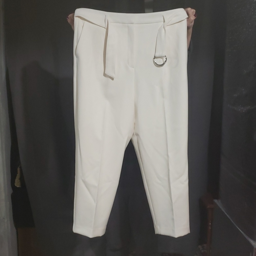 Ann Taylor dress slacks with belt and pockets